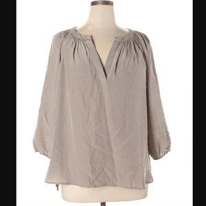 Max Studio 3/4 Sleeve 100% Silk Blouse XL